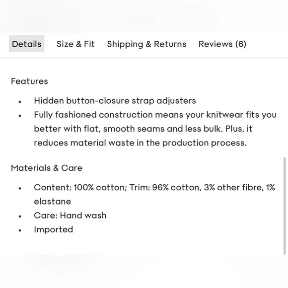 Aritzia Wilfred Evie Top Black V-neck crochet-knit sweater tank - Picture 9 of 13